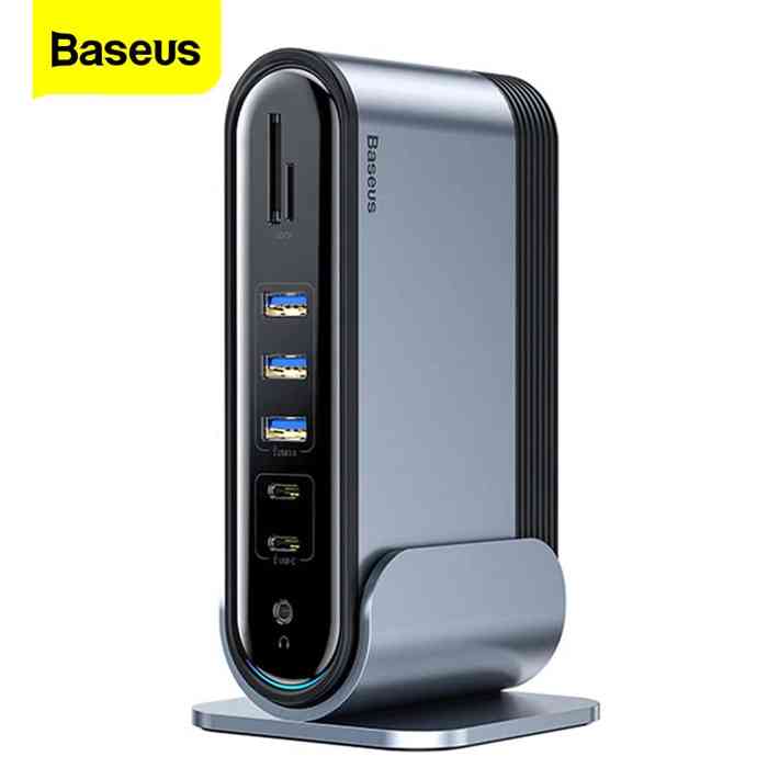 Baseus 17 In 1 USB C HUB Docking Station With Power Adapter.